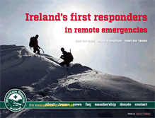 Tablet Screenshot of mountainrescue.ie